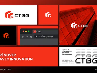 Branding for CTBG 3d logo branding c logo company construction corporate creative ctbg design energy solutions graphic design identity logo minimal modern renovation