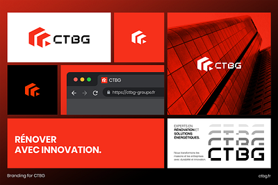 Branding for CTBG 3d logo branding c logo company construction corporate creative ctbg design energy solutions graphic design identity logo minimal modern renovation