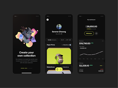NFT - Review app blockchain bnb collection crypto cryptocurrency dashboard defi exchange fintech foundation marketplace nft nfts onboarding opensea review send statistics swap