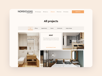 Nord design| Website Design business website clean design clean interface design design company figma home interior interior design interiordesign landing page living room minimalistic modern simple ui web website workspace landing page