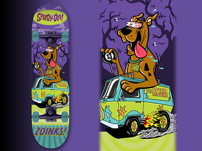 Speedy-Doo! graphic design illustration skateboard