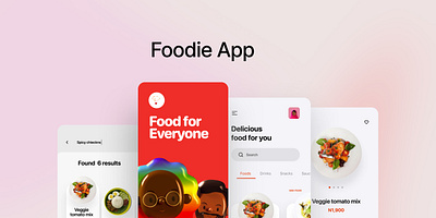 Food app animation branding graphic design logo motion graphics ui