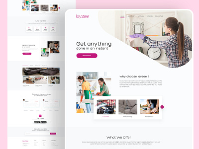 Instant Booking Landing Page Design design homepage illustration interface landing page ui uidesign web webdesign website