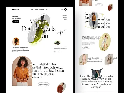 Fashion Website Exploration article beauty clean ui clothing concept design ecommerce fashion homepage landing page landingpage design makeup outfit photography summer trend ui uiux web design website design