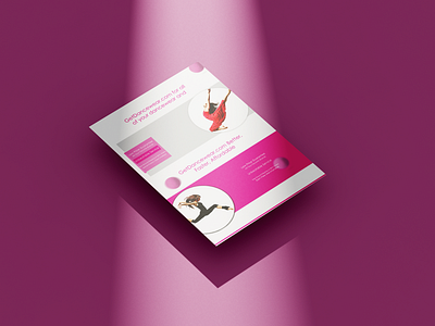 DanceWear Brochure Design adobe brochure design flyer design graphic design mock up