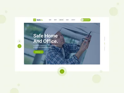 SafeCo - CCTV Security Service Agency camera company design office safety security ui ux web website
