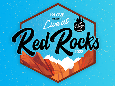 K-LOVE Live At Red Rocks 2022 Branding/Poster/Artwork branding design graphic design illustration logo