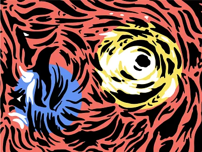 Abstract art illustration pastel colorful tattoo style 2d abstract design brush comics eye flat style florals illustrator japan modern art orange painting pastel color pattern pop art poster tattoo texture vector vector illustration