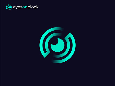 eyesblock logo design - crypto data analysis logo - crypto logo app icon block blockchain brand identity branding crypto data analysis crypto logo data analysis deep design eye eyesblock logo graphic design logo logo design logo designer masum billah minimalist modern vector