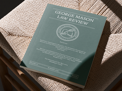 The George Mason Law Review logo brand brand design branding design graphic design logo logo design visual design