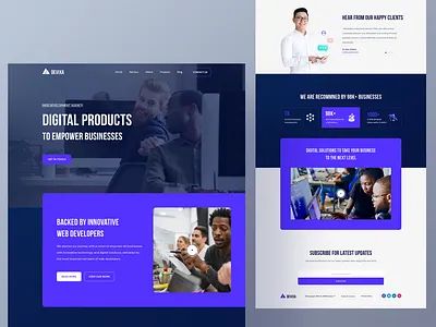 Devixa - Web Development Agency Template agency website branding design development agency website digital marketing illustration landingpage product ui ux web design web development web development agency