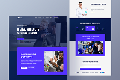 Devixa - Web Development Agency Template agency website branding design development agency website digital marketing illustration landingpage product ui ux web design web development web development agency