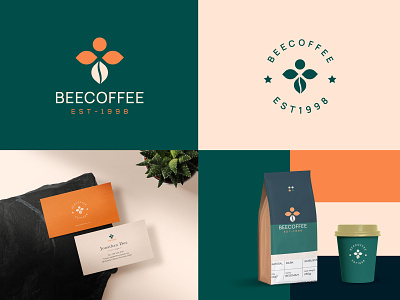 Beecoffee logo bee branding coffee custom logo design icon identity logo logo mark logodesign logos mark minimal symbol