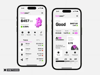 AI Crypto Wallet Mobile App android app crypto dashboard design figma finance fintech ios mobile mobile app ui ux wallet web3