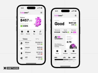 AI Crypto Wallet Mobile App android app crypto dashboard design figma finance fintech ios mobile mobile app ui ux wallet web3