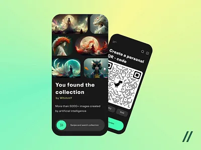 QR Code Generator android animation app app interaction code collection dark theme dashboard design generator ineraction ios mobile mobile app mobile ui qr qr code ui uiux ux