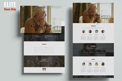 Elite Home Help psd to html ui ui design web design website development wordpress