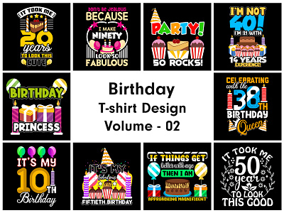 Birthday T-shirt Design birthday birthday t shirt birthday t shirt design graphic design t shirt design tshirt tshirt design typography t shirt ui uiux ux