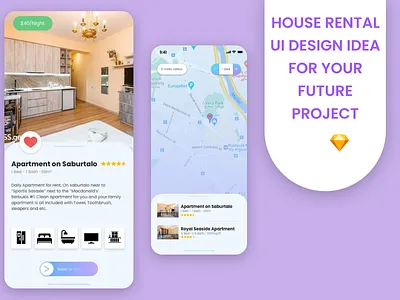 house rental mobile app app app design booking app button design card cards component design ideas figma freebie mobile app design mobile ui rent rental app sketchapp ui ux ui design ui elements