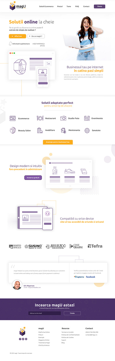 magU - Ready made ecommerce solutions design graphic design logo ui web webdesign