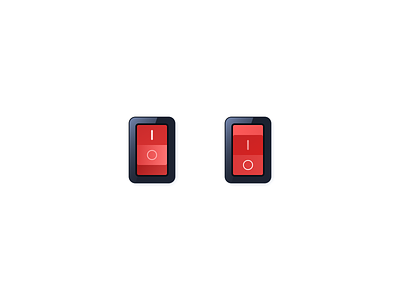 System icons set - Red toggles figma icondesign iconography icons plastic preferences realism red sketch skeuomorphism soft svg toggle touch ui vector вкл выкл