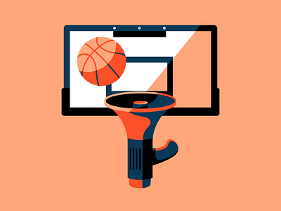 Sports and Social Justice athlete athletics basketball blm conceptual art conceptual illustration design digital digital illustration editorial editorial illustration illustration nba orange social justice sports vector vectorart