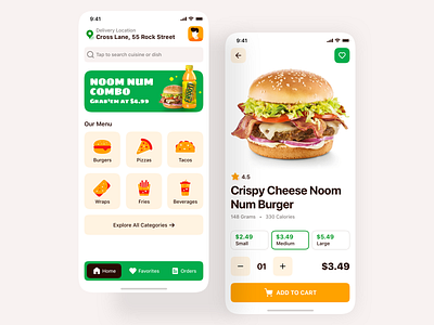 Food Delivery iOS App Design app app screen app ui burger king delivery app food food app home screen interface ios ios app ios14 mobile mobile app design mobile design restaurant restaurant app ui ui design ux design