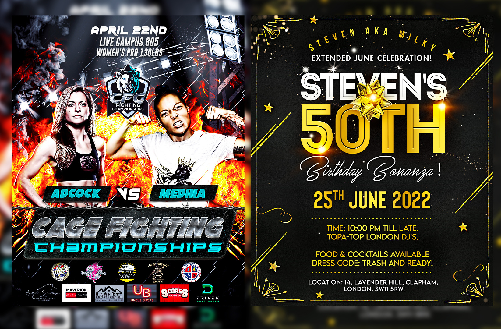 Example of Professional Flyers, Posters And Banners