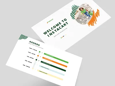 Instacart Presentation Design branding design presentation design typography