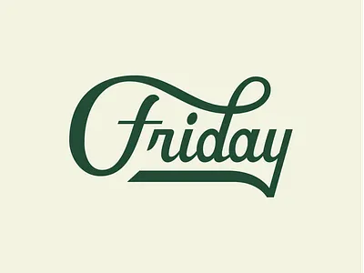 FRIDAY :) friday hand drawn lettering lettering design script script typeface scriptlettering text typography