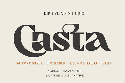 Casta – Display Sans Serif Font Sample font font design freebies