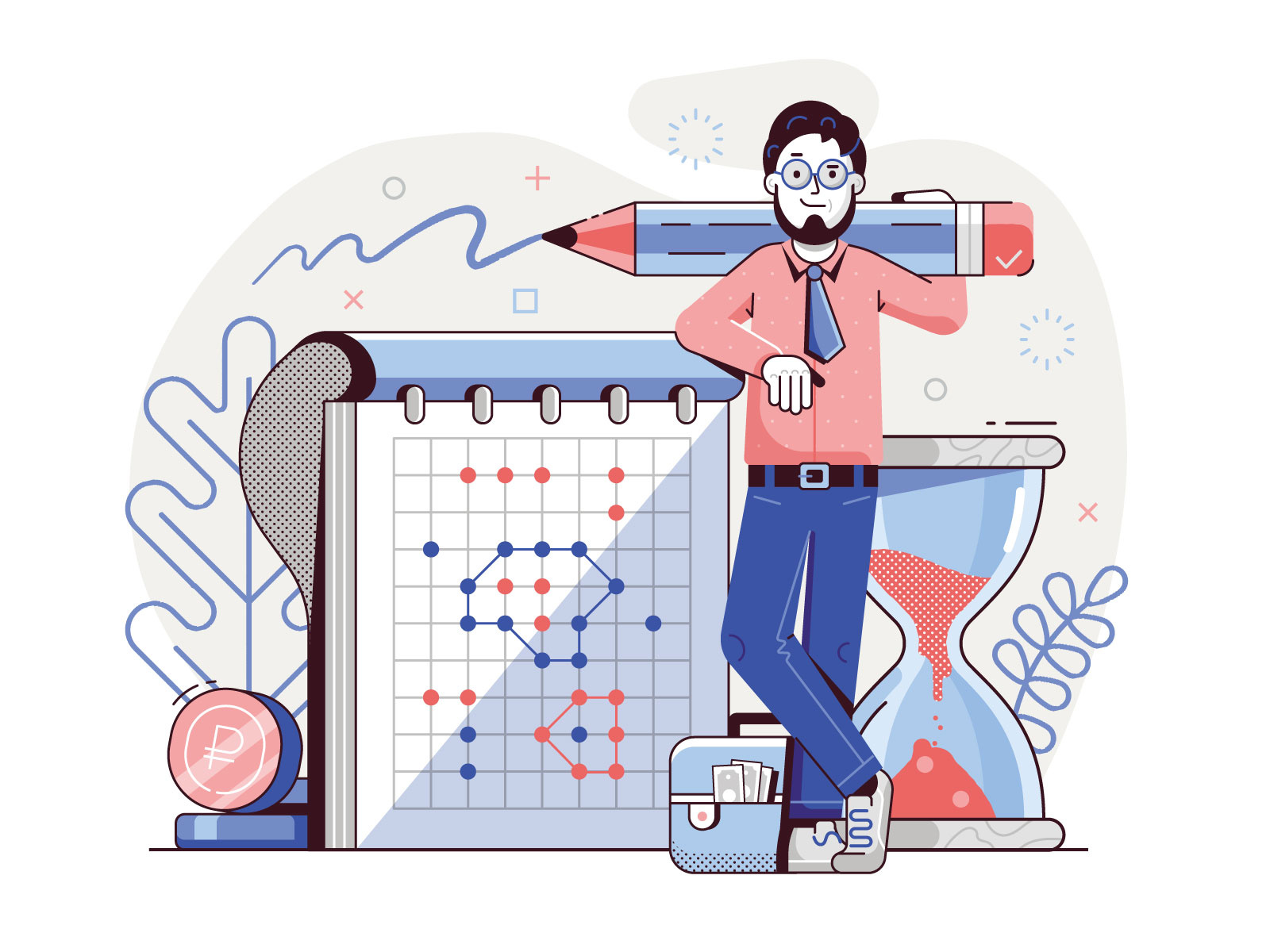 Example of Website Or Mobile App Spot Illustration