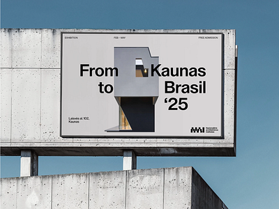 NAI billboard architectural architecture billboard branding brutalism design graphic design identity layout minimal poster