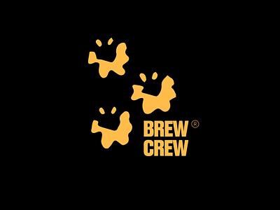 Brew crew logo beer branding brandmark brew crew design graphic design identity logo mark minimal