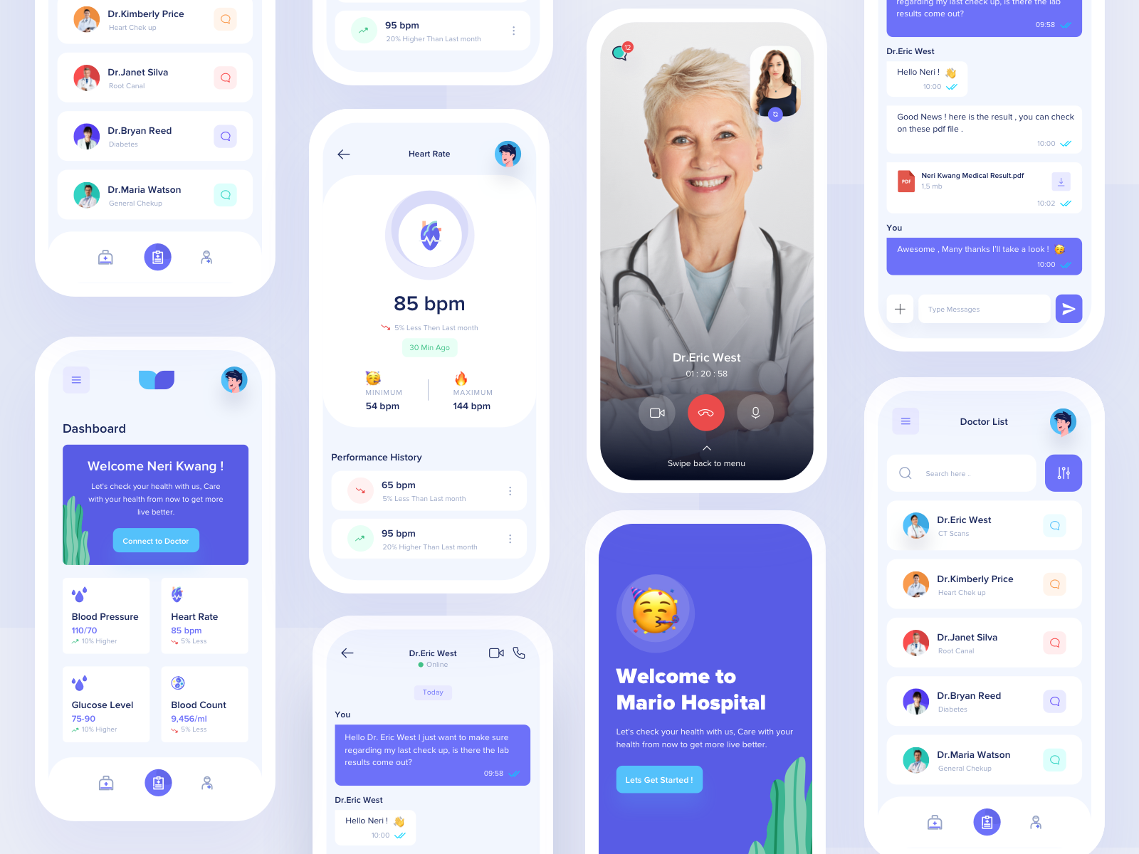 Example of Mobile App Design (Up To 10 Screens)
