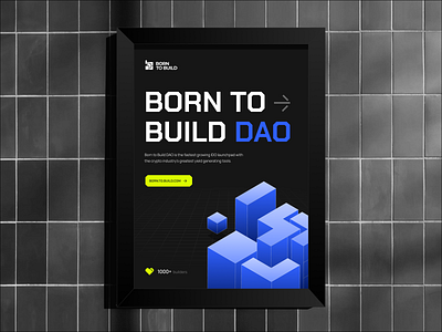 Branding for Crypto - Born To Build app logo brand guidelines brand identity branding design graphic design graphicdesign logo logo design logo designer logo ui logotype packaging poster visual identity