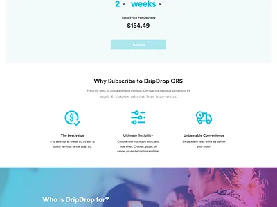 DripDrop Concept concept design shopify shopify store ui ux web web design website website design