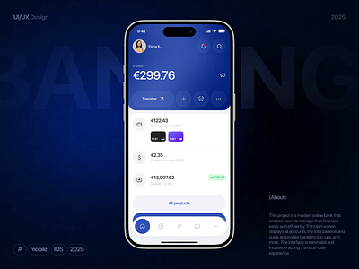 Bank App Concept app bank finance ios ui