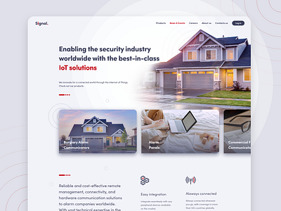 Signal corporate light red simple
