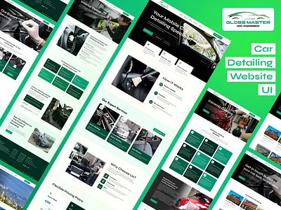 Car Detailing Website UI Design autodetailing branding carcare cardetailing carwash designtrends dribbbleshots graphic design interface design ui uidesign uiix design user interface design ux design uxdesign web design websiteui