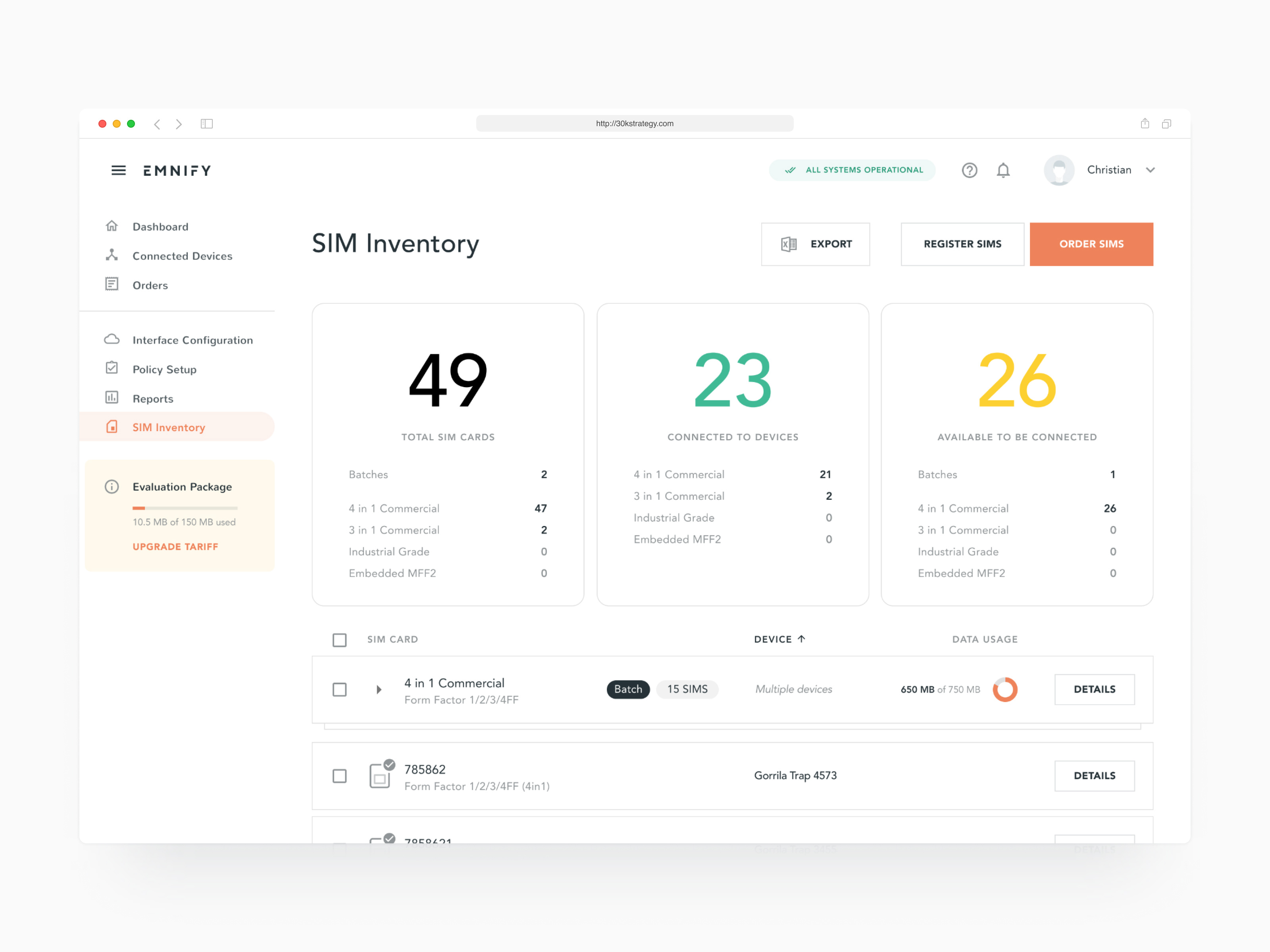 Example of Ongoing UX/UI Design Support (~ 20hrs)