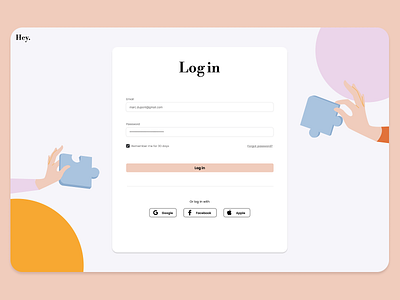 Log in branding design interactive graphic design illustration log in ui ui design ui ux ux vector