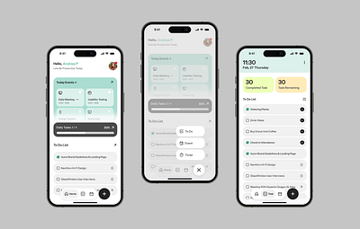 ToDoZ - Productivity Management Apps app design event minimal productivity schedule schedulling todo ui ui design ui ux