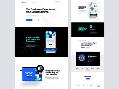 Nucleus Business Page ai b2b business clean design login minimal mobile mobile ui payment registration saas simple ui ux website website design