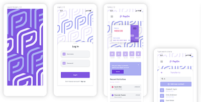 Payment Wallet App Design fintech product design ui ux wireframing