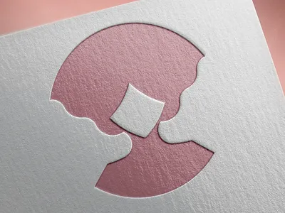 Personal Logo Design beige design feminine feminine design feminine logo feminist flat flatdesign illustraion logo personal logo pink pink logo ui uidesign