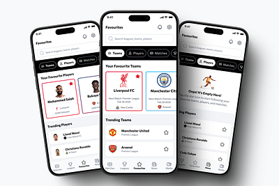 Crafting a Football App Experience Tailored for Fans - WIP 🚧 design experience fans football interface mobileapp soccer sports ui uiux uiuxdesign user experience user interface ux ux design