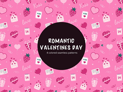 Romantic Valentines Day Vector Free Seamless Pattern free freebie freegraphics freepatterns freevector pattern valentines valentines day valentinesday vector