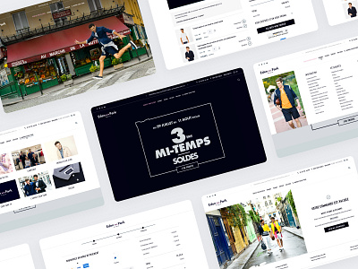 Eden Park Website agence design dnd ecommerce eden home magento mobile park responsive sketch ui wear website