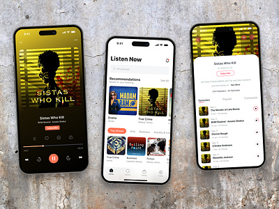 Podcast Mobile App aplication app design audio ios live mobile music player podcast podcast app podcasting streaming app ui ux